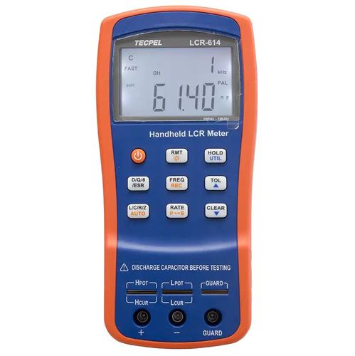 Ohmímetro digital - LCR-614 Meter  at 10KHz lcr meter - Tecpel  Co., Ltd. - portátil / 4 terminais