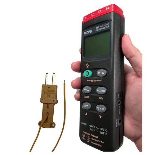Registrador de dados de temperatura - DTM-319 - Tecpel  Co., Ltd. - USB / com display LCD / digital