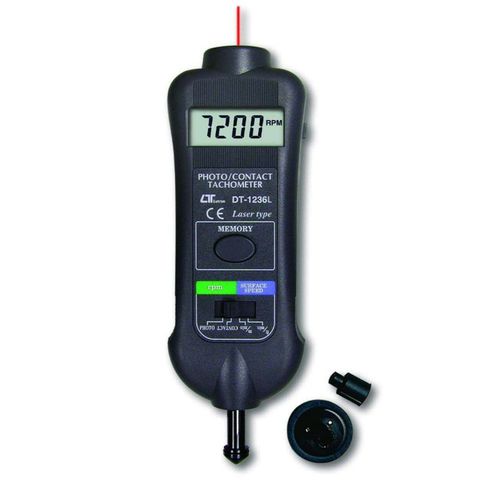 Tacômetro a laser - DT-1236L - Tecpel  Co., Ltd. - de contato / de mão / com display LCD