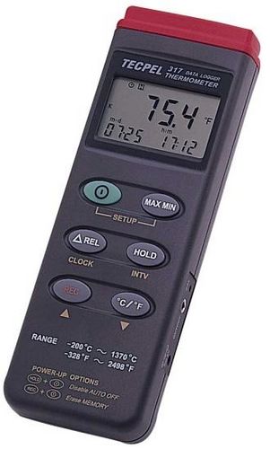 Registrador de dados de temperatura - DTM 317  - Tecpel  Co., Ltd. - USB / com display LCD / portátil