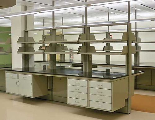 Estação de trabalho para laboratório - ALPHA - Kewaunee Scientific Corporation - modular / com divisórias