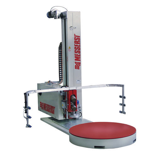 Máquina de termorretração elétrica - T110 - MESSERSI' PACKAGING - com plataforma giratória / a gás