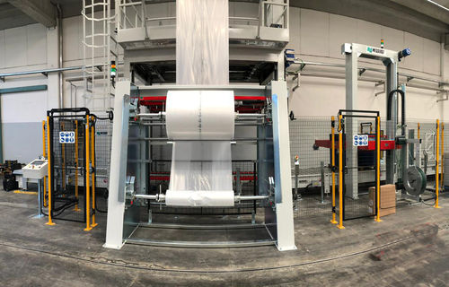 Linha de embalagem para a indústria alimentícia - MESSERSI' PACKAGING - para filme estirável / automática