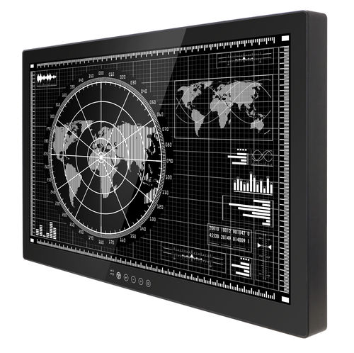 Monitor LCD - M320TF-MIL - Winmate, Inc. - com tecnologia capacitiva projetada / com tela sensível ao toque multitouch / industrial