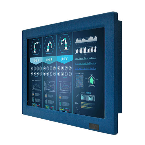 Monitor TFT-LCD - W12L100-VMM9 - Winmate, Inc. - com tela sensível ao toque resistiva com 5 fios / de videomonitoramento / industrial