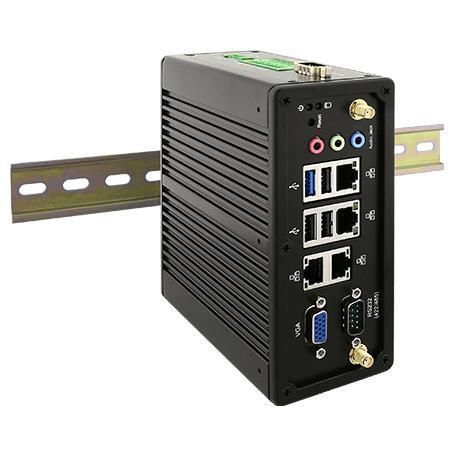 Computador box - IBDRW100-EX - Winmate, Inc. - para trilho DIN / Intel® Celeron N2930 / RS-232