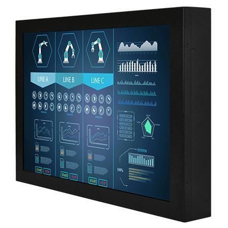 Monitor LCD - W15L100-CHA2 - Winmate, Inc. - com tela sensível ao toque resistiva / com tela sensível ao toque capacitiva / industrial