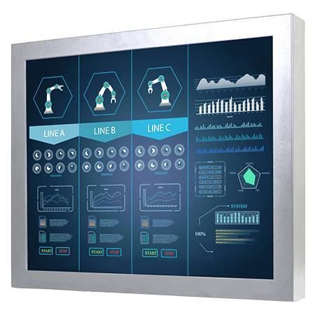 Monitor TFT-LCD - R17L500-CHA1WT - Winmate, Inc. - com tela sensível ao toque resistiva / industrial / 17"