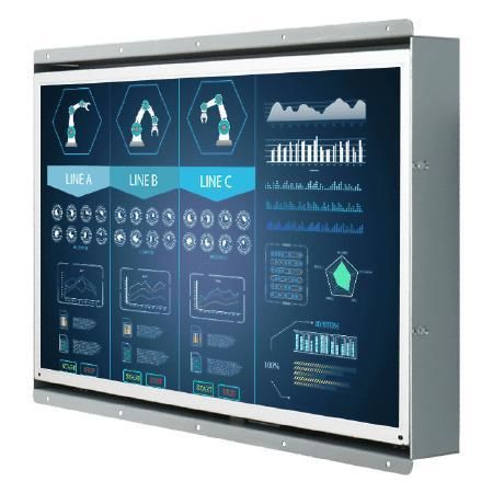 Monitor LCD - W15L100-OFA2HB - Winmate, Inc. - com tela sensível ao toque resistiva / para sinalização digital / para máquinas industriais