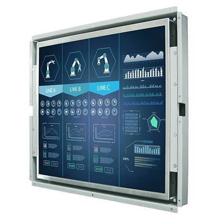 Monitor LCD - S17L500-OFM1 - Winmate, Inc. - com tela sensível ao toque resistiva / industrial / para visualização