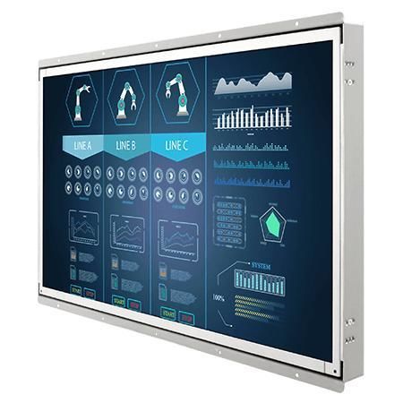 Monitor com tela sensível ao toque resistiva - W22L100-OFA3 - Winmate, Inc. - para máquinas industriais / para interface HMI / 21,5"