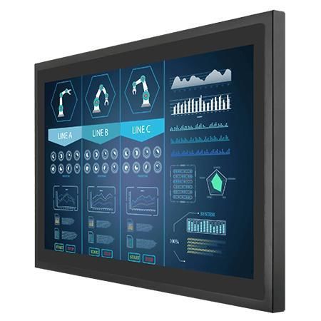 Monitor LCD - W24L100-PCA2 - Winmate, Inc. - com tela sensível ao toque multitouch / com tecnologia capacitiva projetada / industrial
