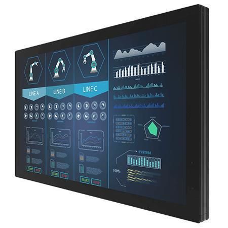 Monitor com tela sensível ao toque multitouch - W43L100-PCA3 - Winmate, Inc. - com tela sensível ao toque capacitiva PCAP / industrial / para sinalização digital