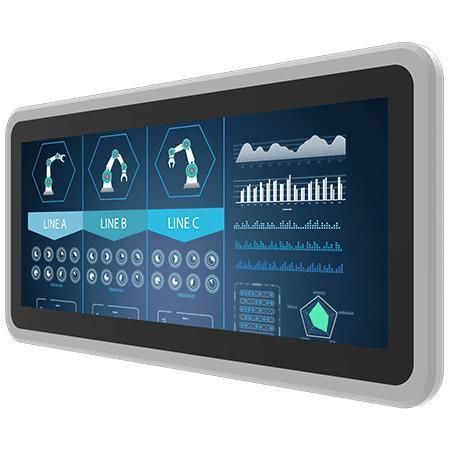 Monitor com tela sensível ao toque multitouch - W12L100-PPB1 - Winmate, Inc. - com tecnologia capacitiva projetada / com tela sensível ao toque capacitiva PCAP / 12,3"