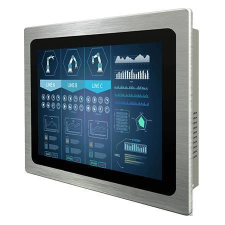 Monitor com tela sensível ao toque multitouch - R10L100-PPT2(HB) - Winmate, Inc. - com tela sensível ao toque capacitiva PCAP / para a indústria naval / para máquinas industriais