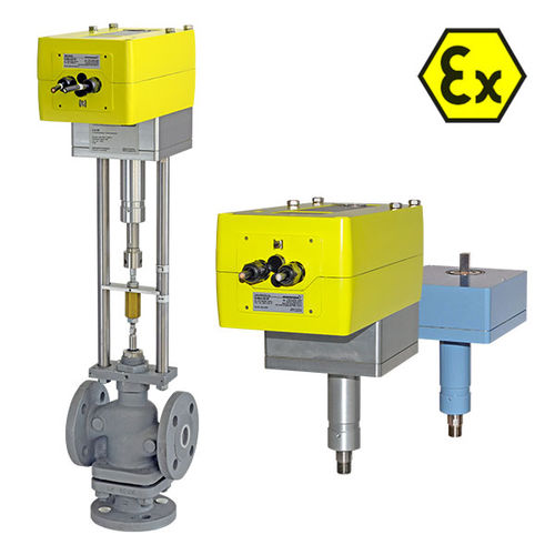 Atuador de válvula elétrico - ExMax.. + LIN - Rotork Schischek - linear / com redutor reto / compacto
