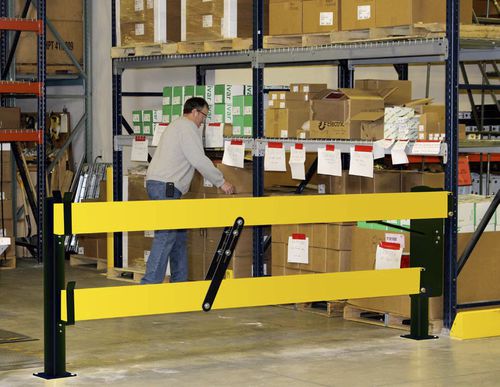 Portão de segurança para mezanino de pedestres - Safe-T-Gate&trade; - Rite-Hite - manual / metálico / em material plástico