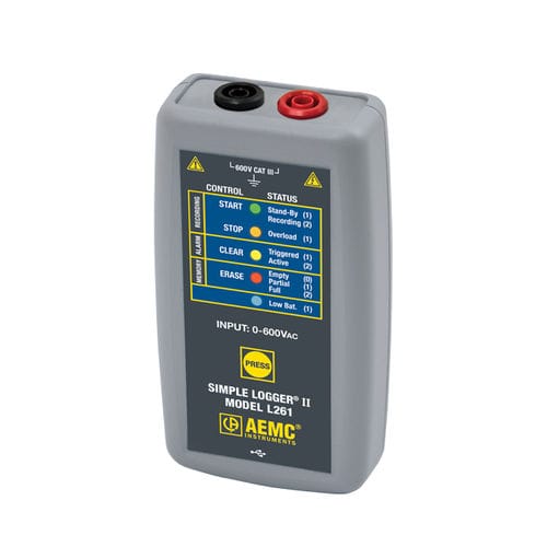 Registrador de eventos - L261 - AEMC Instruments - de corrente / 1 canal / USB