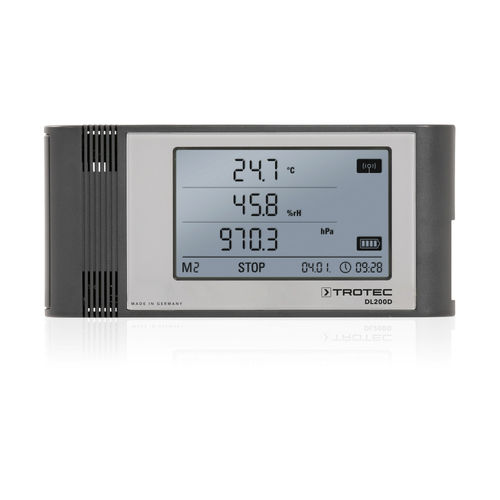 Registrador de dados de temperatura - DL200D - Trotec GmbH - de umidade relativa / USB / com display