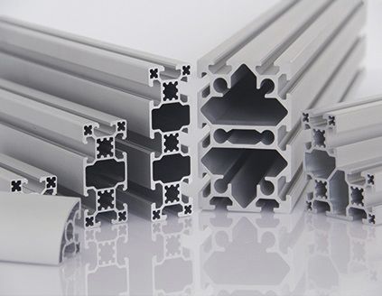 Perfil em alumínio - PG40 - Modular Assembly Technology - ranhurado / para transportador