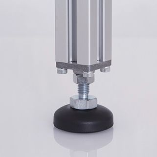 Pé de máquina - 5.2x series - Modular Assembly Technology - em aço / de nivelamento