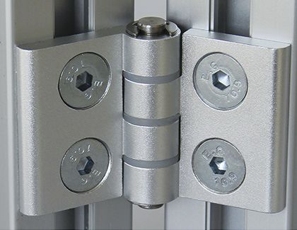 Dobradiça plana - 7.22 series - Modular Assembly Technology - de alumínio / de parafusar / 180°