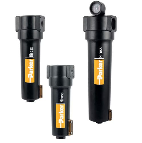 Filtro de partículas - HFN series - Parker Hannifin France SAS - de ar comprimido / de cartucho / em alumínio