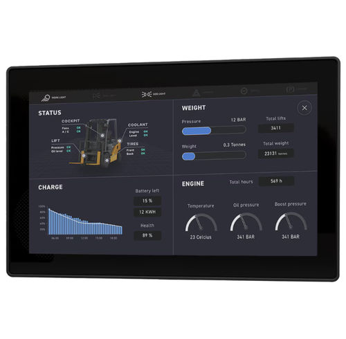 Módulo de visualização de controle - IQAN-MD5 - Parker Hannifin France SAS - TFT LCD / com tela sensível ao toque capacitiva / monocromático