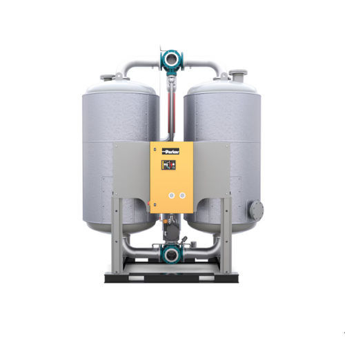 Secador de ar comprimido por adsorção com regeneração a quente - WVM series - Parker Hannifin France SAS - de dois estágios / fonte externa de calor