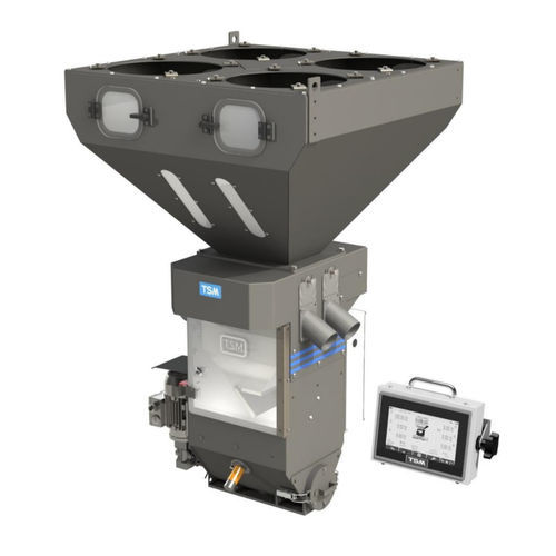 Dosador-misturador gravimétrico - OPTIMIX-600 - TSM Control Systems - de resinas / de granulados / para grânulos plásticos