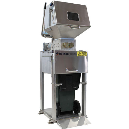 Triturador de 2 eixos - DT-190LCS - Delitek AS - para madeira / de resíduos / em aço inoxidável