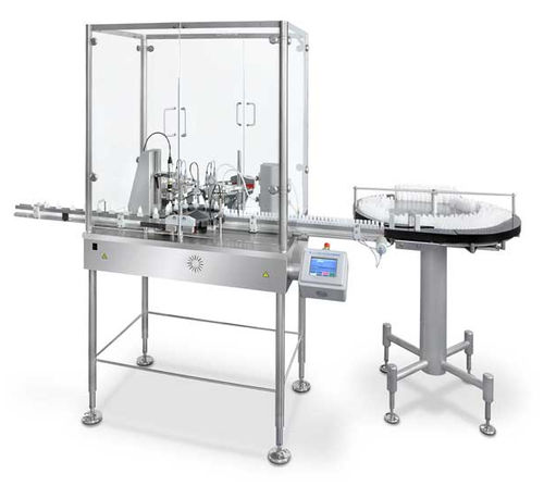 Envasadora/tampadora para produtos farmacêuticos - 3 600 p/h | SX-180-OR - DARA Pharmaceutical Packaging - para líquidos / de garrafas