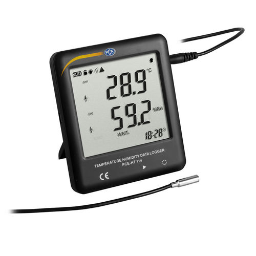Registrador de dados de temperatura e umidade - PCE-HT 114 - PCE Deutschland GmbH - com display LCD / para refrigerador / compacto