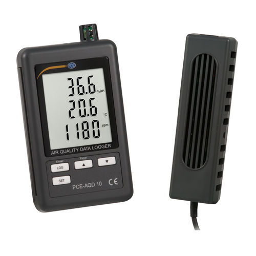 Registrador de dados de temperatura e umidade - PCE-AQD 10 - PCE Deutschland GmbH - CO2 / sem fio / com display