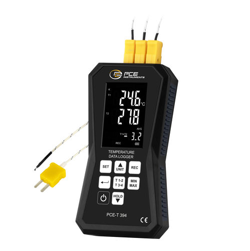 Registrador de dados de temperatura - PCE-T 394 - PCE Deutschland GmbH - USB / com display LCD / multicanais