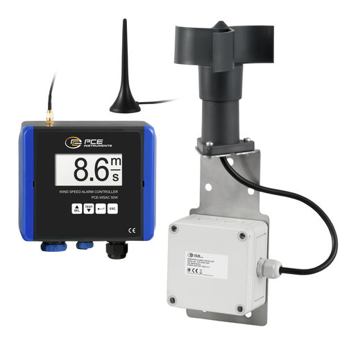 Anemômetro de hélice - PCE-WSAC 50W 230 - PCE Deutschland GmbH - IP65 / digital / estático