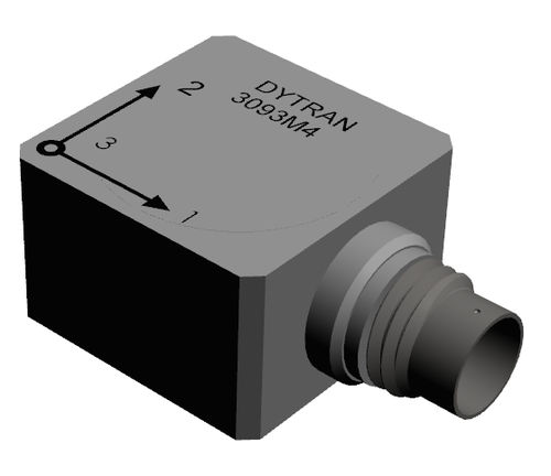 Acelerômetro triaxial - 3093M4   - DYTRAN INSTRUMENTS - piezoelétrico / IEPE / miniatura