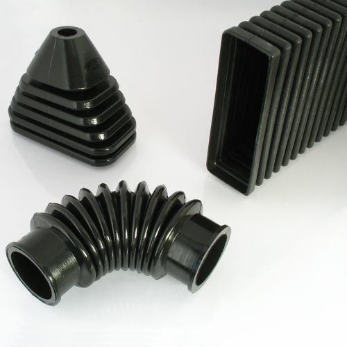 Fole de proteção retangular - Barbieri Rubber srl - cilíndrico / cônico / em borracha