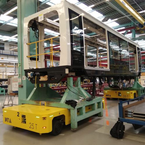 Carro de transferência motorizado elétrico - DTA - com 2 eixos