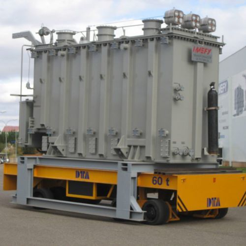 Carro de transferência motorizado elétrico - DTA - com 2 eixos / para cargas pesadas