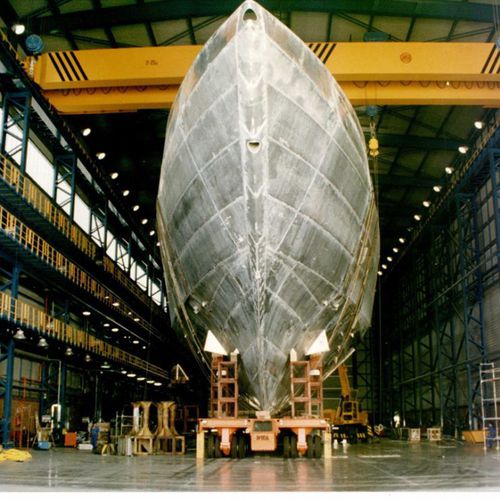 Carro de transferência motorizado a diesel - DTA - mais de 6 eixos / para cargas pesadas / para a construção naval