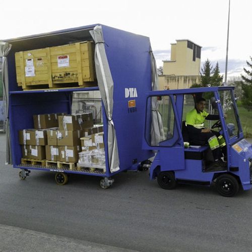 Carreta para equipamento industrial - DTA - com 3 eixos