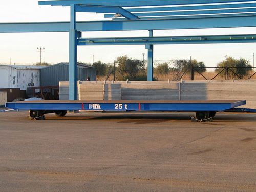 Carreta prancha - DTA - para equipamento industrial / com 2 eixos