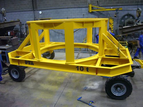 Carreta para equipamento industrial - DTA - com 2 eixos / de movimentação / utilitária