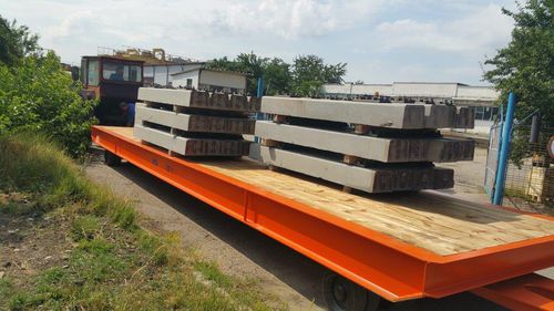 Carreta prancha - DTA - para equipamento industrial / com 2 eixos / de movimentação