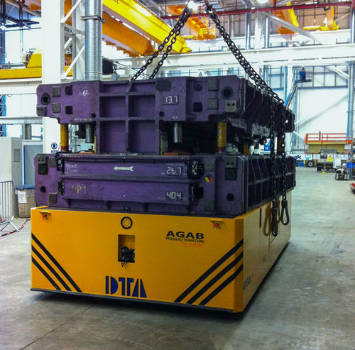Carro de transferência motorizado elétrico - DTA - para cargas pesadas / elevatório / multidirecional