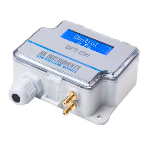 Controlador de pressão para HVAC - DPT-Ctrl  - HK INSTRUMENTS - de fluxo / ajustável / com transmissor