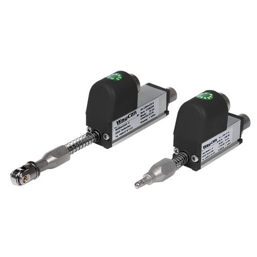 Sensor de posição linear - LRW2, LRW3 - WayCon Positionsmesstechnik GmbH - com potenciômetro de mola / analógico / retangular