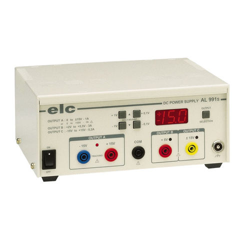 Fonte de alimentação elétrica programável - AL991S - ELC construction électronique - de mesa / CA/CC / regulada