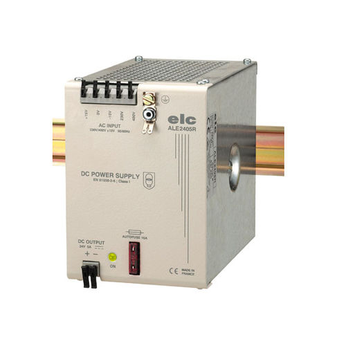 Fonte de alimentação elétrica para trilho DIN - ALE2405R - ELC construction électronique - CA/CC / com saída simples / filtrada